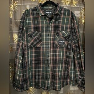 808 ALL DAY Green Plaid Flannel *$10 off during my Live shows
